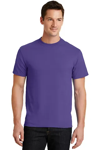 Port Company 5050 CottonPoly T Shirt PC55 in Purple front view