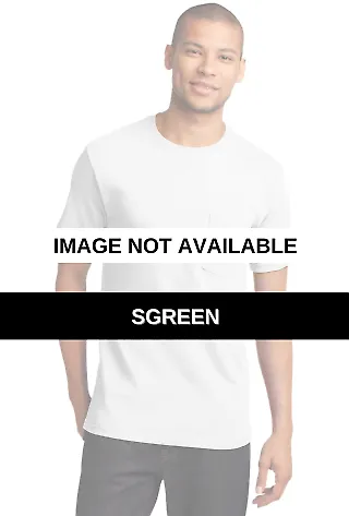 Port & Company Essential T Shirt with Pocket PC61P SGreen front view