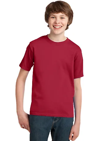 Port & Company Youth Essential T Shirt PC61Y Red front view