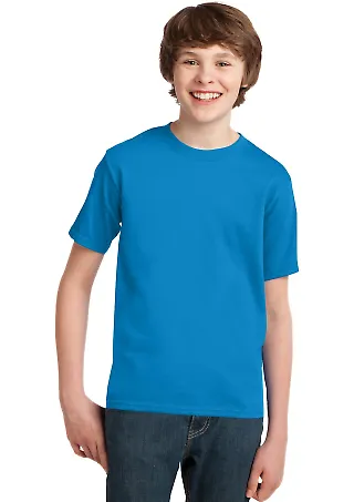 Port & Company Youth Essential T Shirt PC61Y Sapphire front view