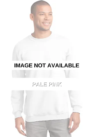 Port & Company Ultimate Crewneck Sweatshirt PC90 Pale Pink front view