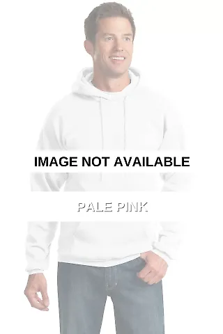 Port & Company Ultimate Pullover Hooded Sweatshirt Pale Pink front view