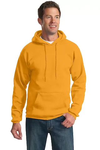 Port & Company Ultimate Pullover Hooded Sweatshirt in Gold front view