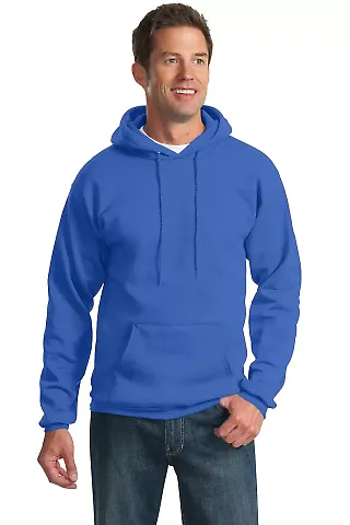 Port & Company Ultimate Pullover Hooded Sweatshirt in Royal front view