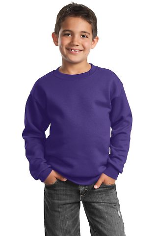 Port  Company Youth Crewneck Sweatshirt PC90Y Purple
