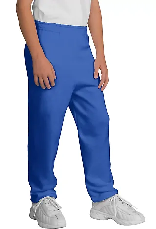 Port  Company Youth Sweatpant PC90YP Royal front view
