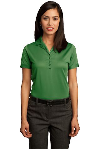 Red House Ladies Contrast Stitch Performance Pique Vine Green front view