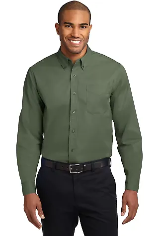 Port Authority Long Sleeve Easy Care Shirt S608 Clover Green front view