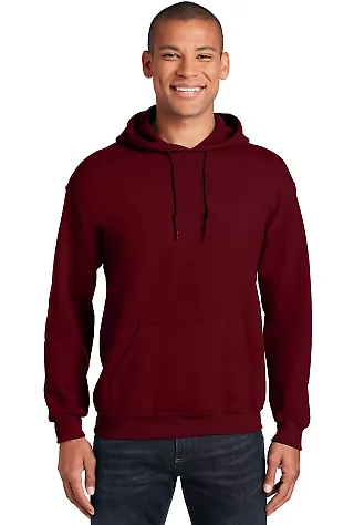 Gildan 18500 Heavyweight Blend Hooded Sweatshirt in Garnet front view