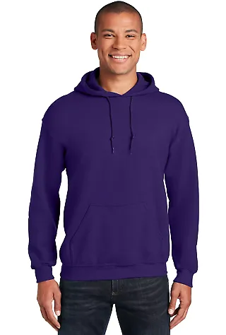 Gildan 18500 Heavyweight Blend Hooded Sweatshirt in Purple front view