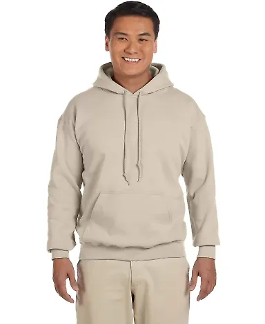 Gildan 18500 Heavyweight Blend Hooded Sweatshirt in Sand front view