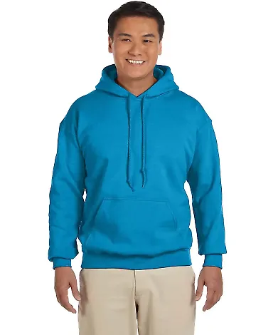 Gildan 18500 Heavyweight Blend Hooded Sweatshirt in Sapphire front view