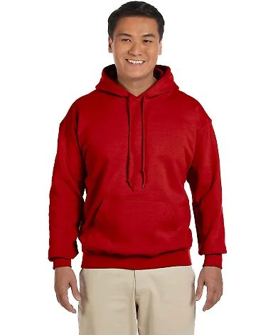 Gildan 18500 Heavyweight Blend Hooded Sweatshirt in Red front view