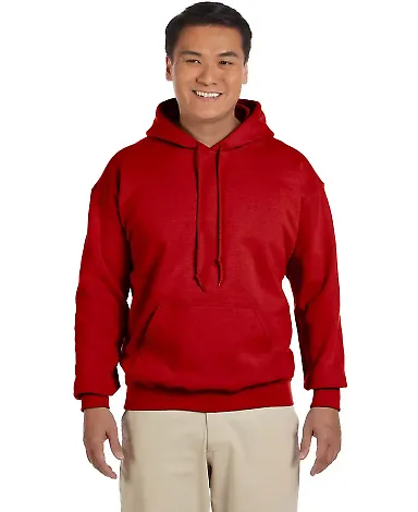 Gildan 18500 Heavyweight Blend Hooded Sweatshirt in Red front view