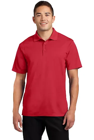 Sport Tek Micropique Sport Wick Polo ST650 True Red front view