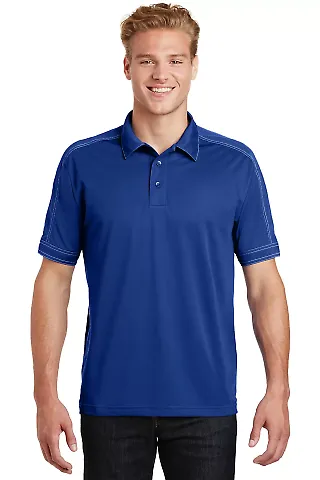 Sport Tek Contrast Stitch Micropique Sport Wick Po True Royal/Wht front view