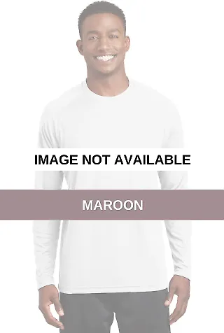 Sport Tek Dry Zone153 Long Sleeve Raglan T Shirt T Maroon front view