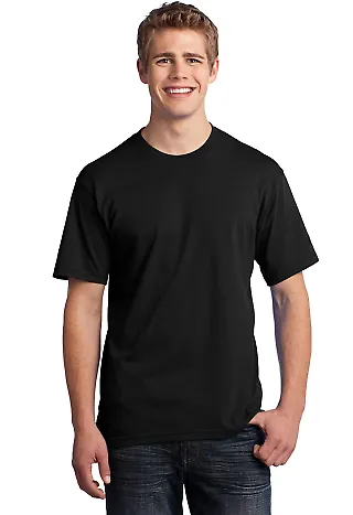 Port  Company All American Tee USA100 Black front view