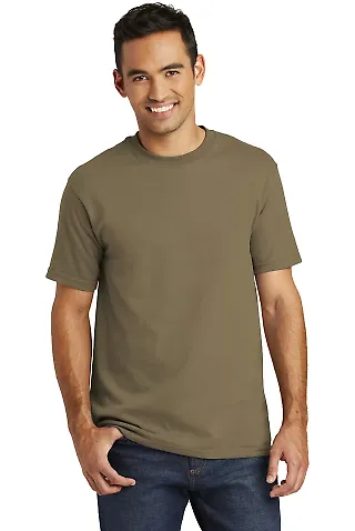 Port  Company All American Tee USA100 Coyote Brown front view
