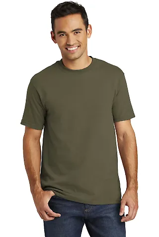 Port  Company All American Tee USA100 Olive Drab Grn front view