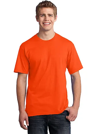 Port  Company All American Tee USA100 Safety Orange front view