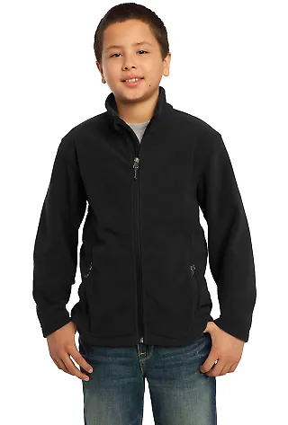 Port Authority Youth Value Fleece Jacket Y217 Black front view