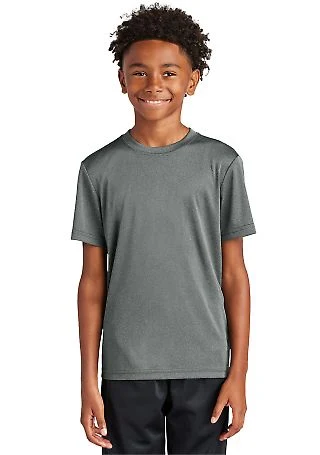 Sport Tek Youth Competitor153 Tee YST350 in Irongreyht front view
