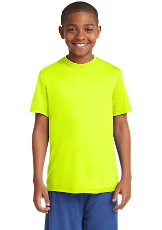 Sport Tek Youth Competitor153 Tee YST350 in Neon yellow front view