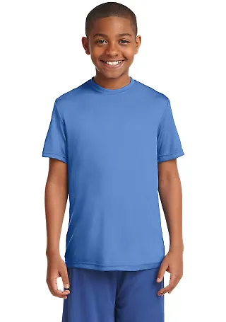Sport Tek Youth Competitor153 Tee YST350 in Carolina blue front view
