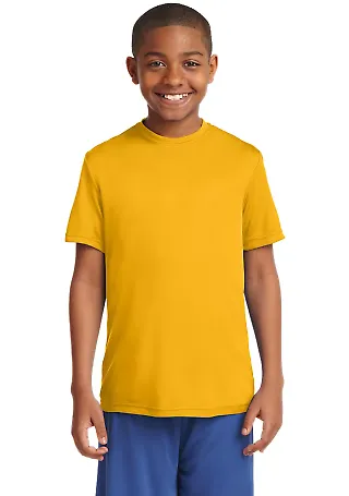 Sport Tek Youth Competitor153 Tee YST350 in Gold front view