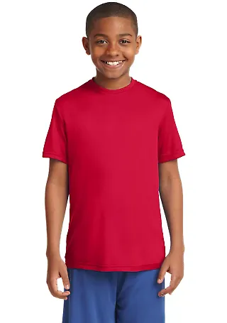 Sport Tek Youth Competitor153 Tee YST350 in True red front view