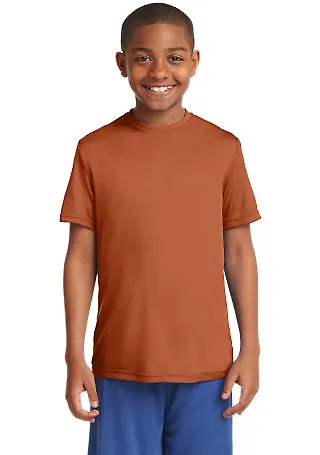 Sport Tek Youth Competitor153 Tee YST350 in Texas orange front view