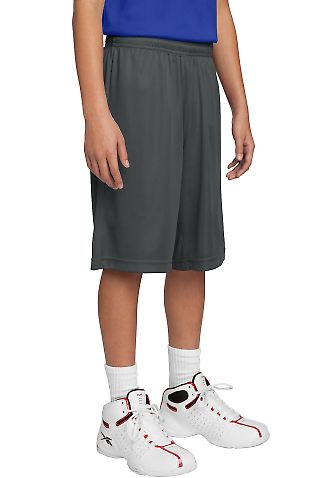 Sport Tek Youth Competitor153 Shorts YST355 in Iron grey front view