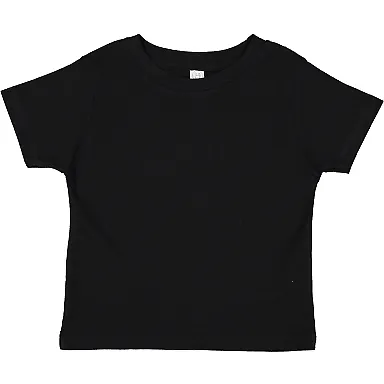 3301J Rabbit Skins® Juvy/Toddler T-shirt Black front view