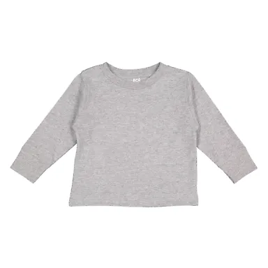 Rabbit Skins 3311 Toddler Long Sleeve T-shirt HEATHER front view