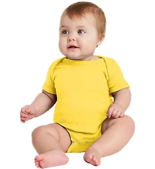 4400 Onsie Rabbit Skins® Infant Lap Shoulder Cree YELLOW front view