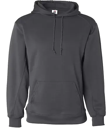 1454 Badger Adult BT5 Fleece Hoodie Graphite front view