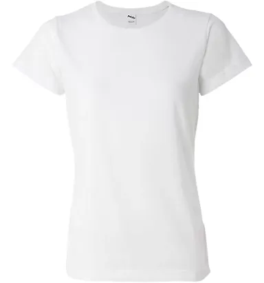 1510 SubliVie Ladies Polyester Sublimation T-Shirt White front view
