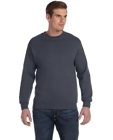 Gildan 1200 DryBlend Crew Neck Sweatshirt in Charcoal front view