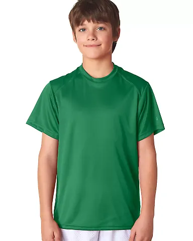 2120 Badger Youth B-Core Performance Tee in Kelly front view
