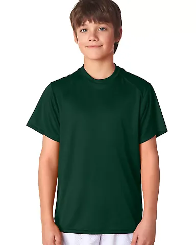 2120 Badger Youth B-Core Performance Tee in Forest front view