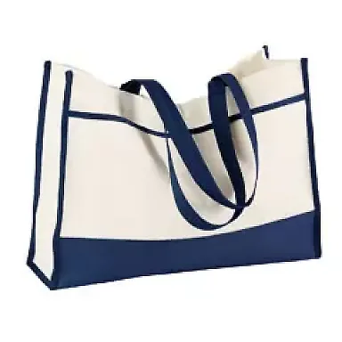 2230 Gemline Contemporary Tote NAVY front view