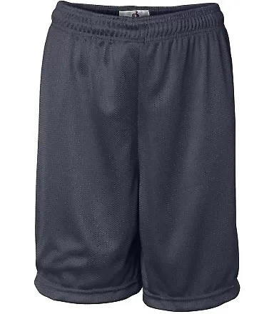 2237 Badger Youth Mini-Mesh Shorts Navy front view