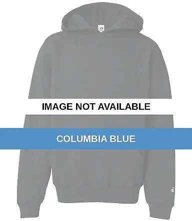 2254 Badger Youth Hooded Sweatshirt Columbia Blue front view