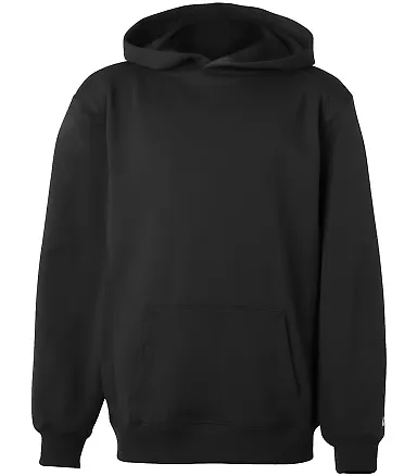 2454 Badger BT5 Youth Performance Hoodie Black front view