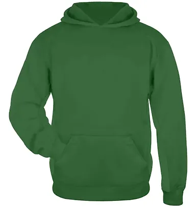 2454 Badger BT5 Youth Performance Hoodie Kelly front view