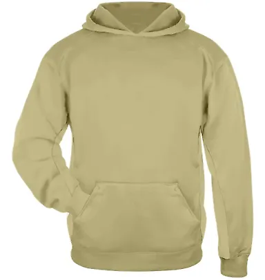 2454 Badger BT5 Youth Performance Hoodie Vegas Gold front view