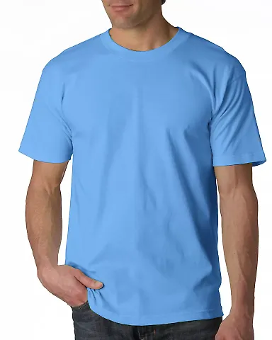 2905 Bayside Adult Union Made Cotton Tee Carolina Blue front view