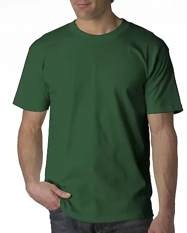 2905 Bayside Adult Union Made Cotton Tee Forest Green front view