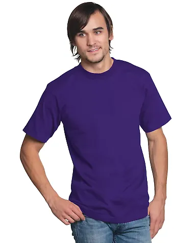 2905 Bayside Adult Union Made Cotton Tee Purple front view